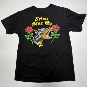DGK Never Give Up Doberman Graphic Tee Black Medium